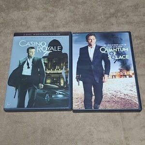 James Bond DVD Movie Set 2 Disc Casino Royale Quantum of Solace Craig 007